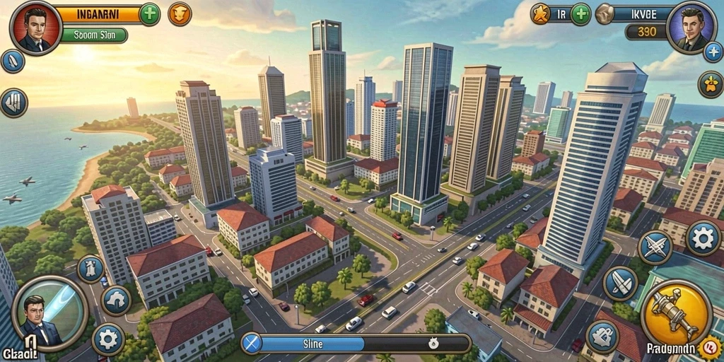 Screenshot 1 menunjukkan tampilan awal game yang menawan.