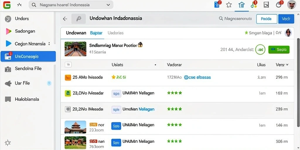 Tampilan antarmuka yang intuitif dan menarik.