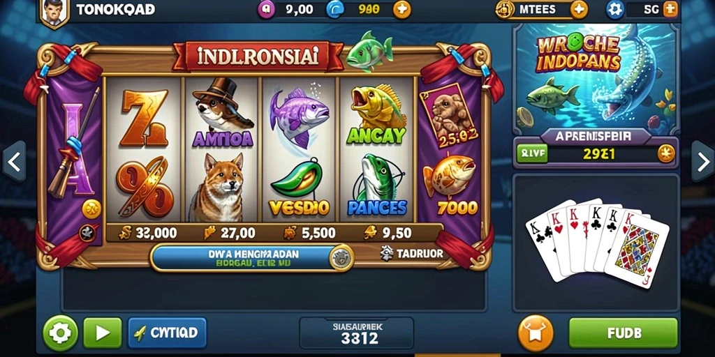 Tampilan awal game yang menarik dan penuh warna.