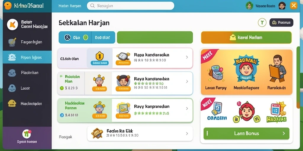 Tampilan antarmuka yang user-friendly.