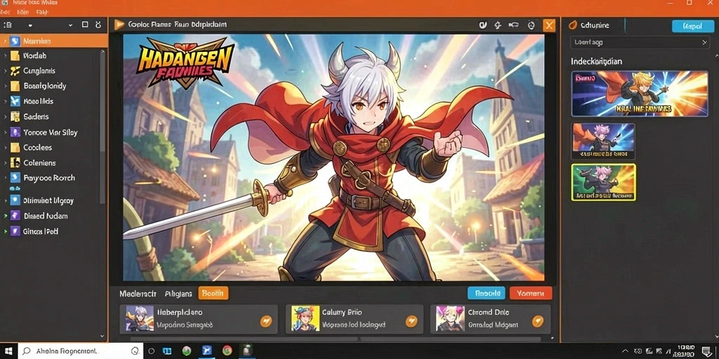Screenshot menampilkan tampilan grafik yang memukau.