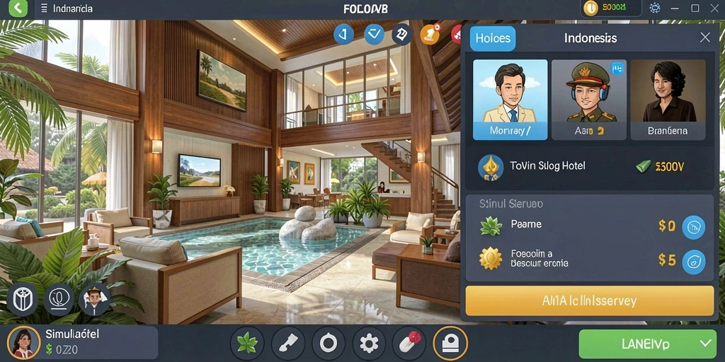 Tangkapan layar menunjukkan tampilan antarmuka RSNGAME yang ramah pengguna.