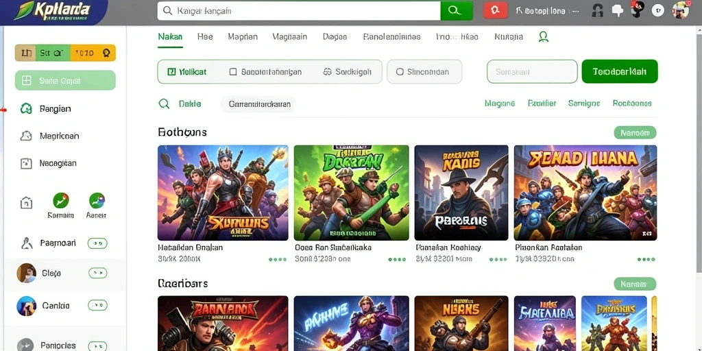 Tampilan awal yang memukau dan mengundang.